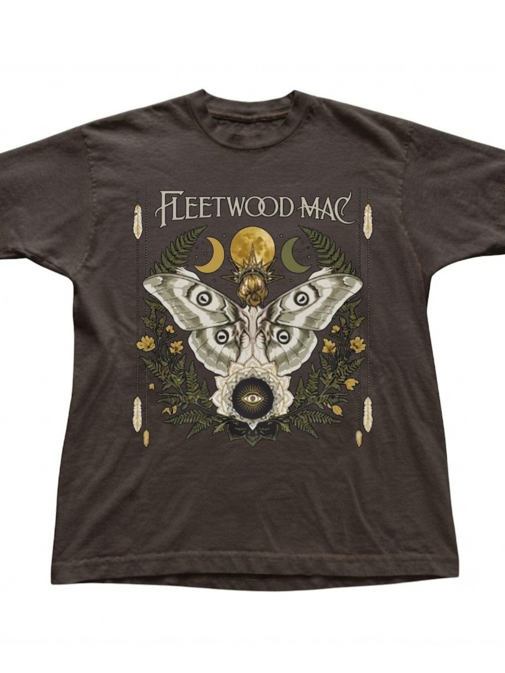 Fleetwood Mac Moth Moon Celestial Graphic Gildan Heavy Cotton T-Shirt
